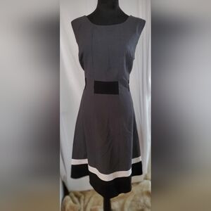 Calvin Klein Collection Gray Halter A-Line Cocktail Dress